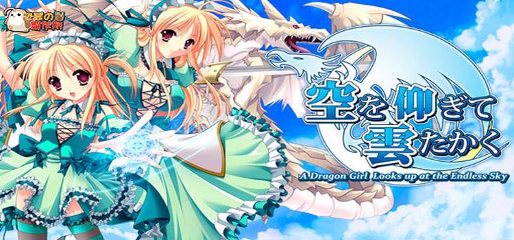 A Dragon Girl Looks Up At The Endless Sky Free Download